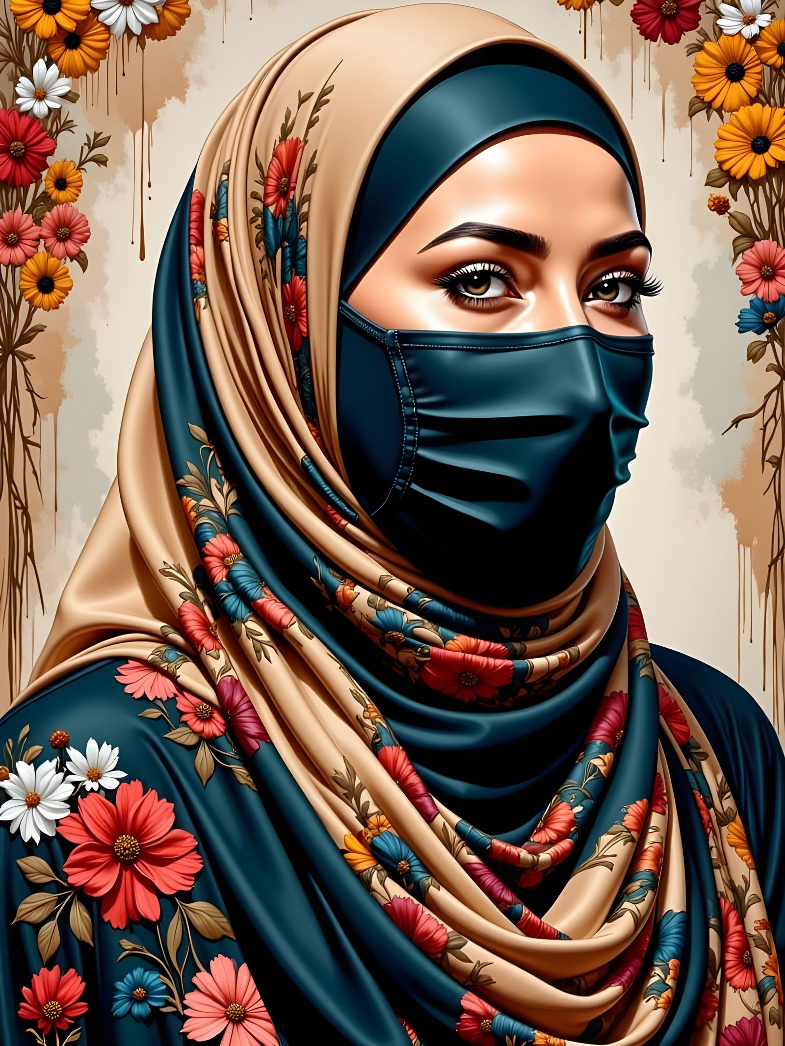 Modest Beauty in Earthy Hues