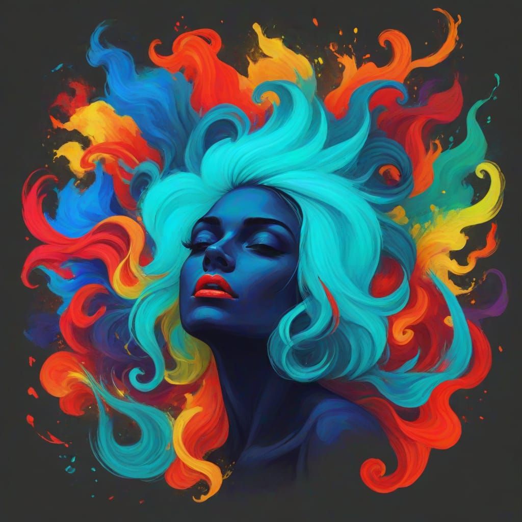 Vibrant Chaos in Euphoric Dreamscape