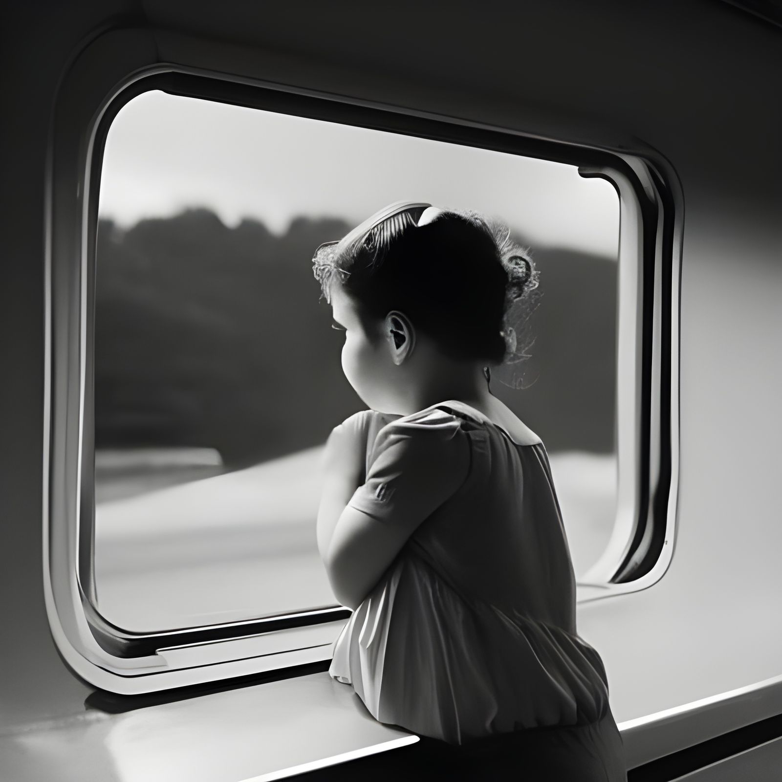 Train Window View: Classic Photography Style