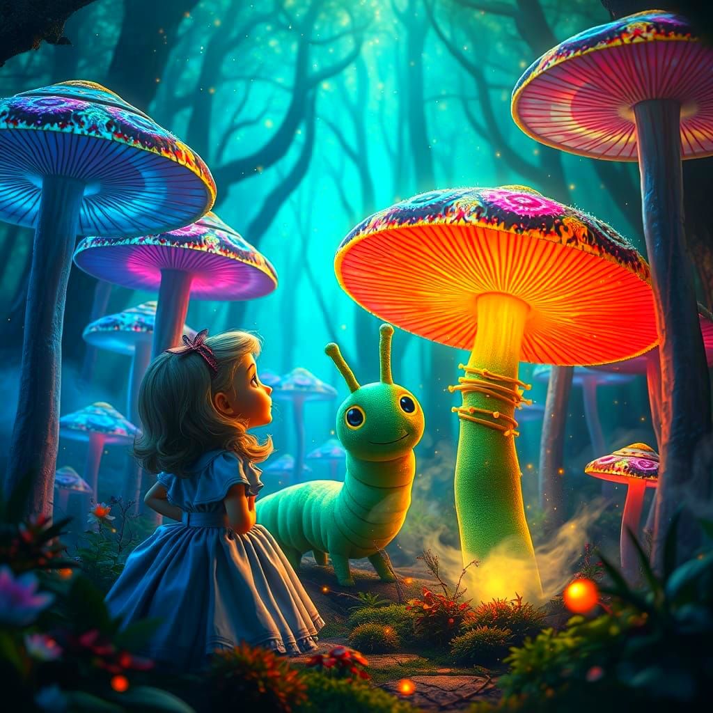 Alice in Vibrant DMT Wonderland