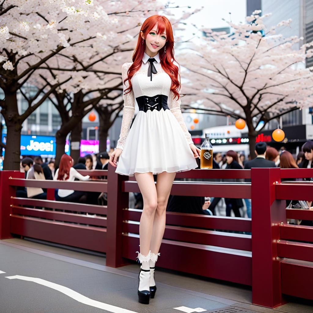 Beautiful Woman at Shochu & Music Fest in Shibuya