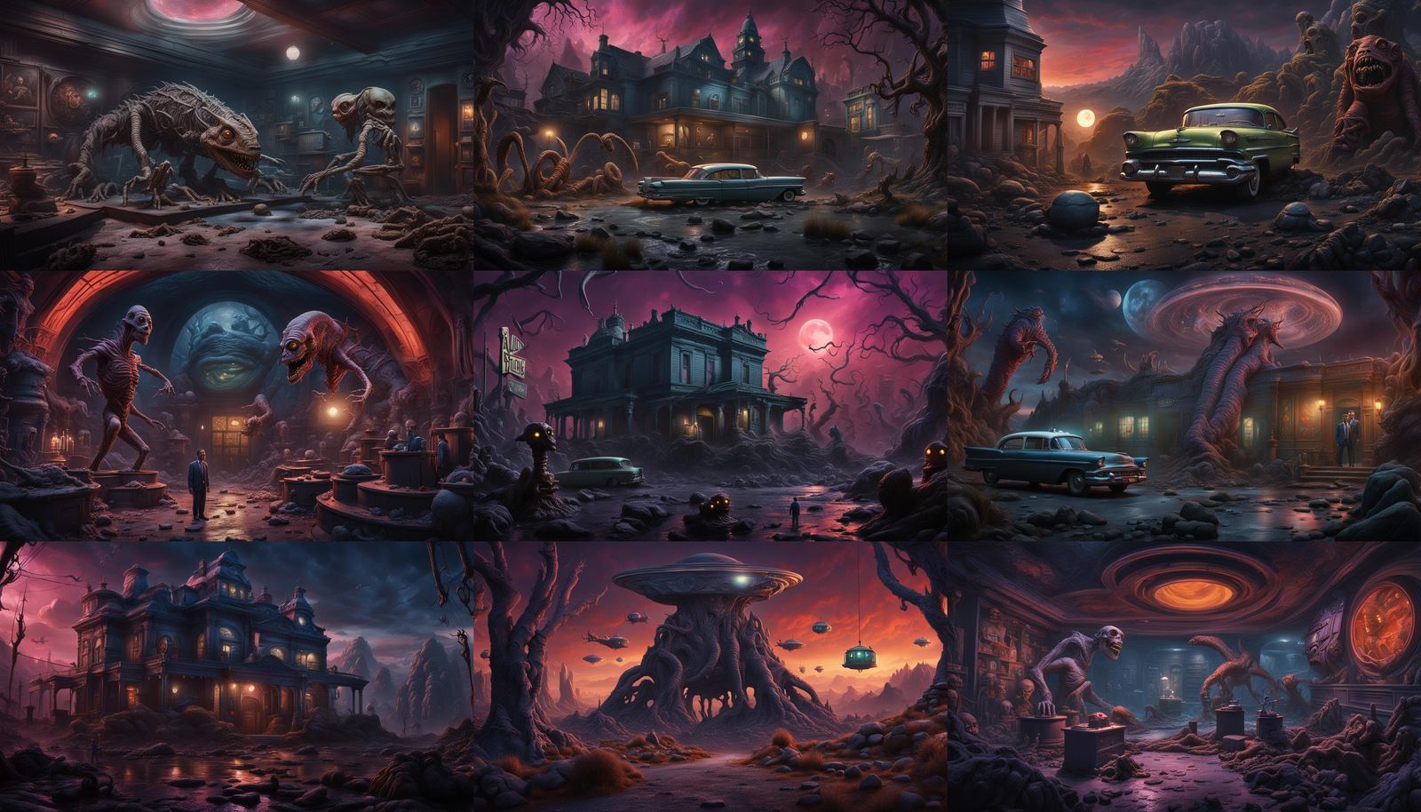 Twilight Zone Alien and Monsters Concept Art