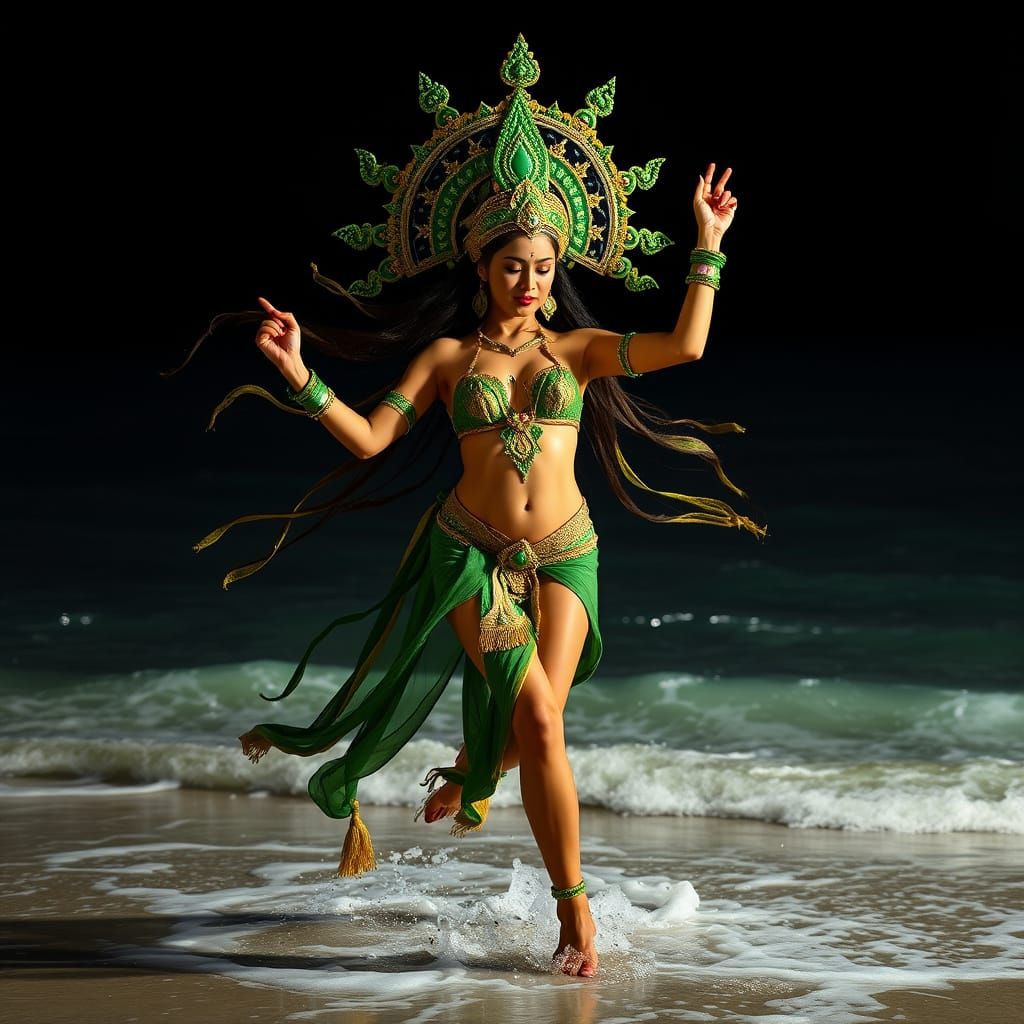 Tantric Goddess in Sacred Dance Pose