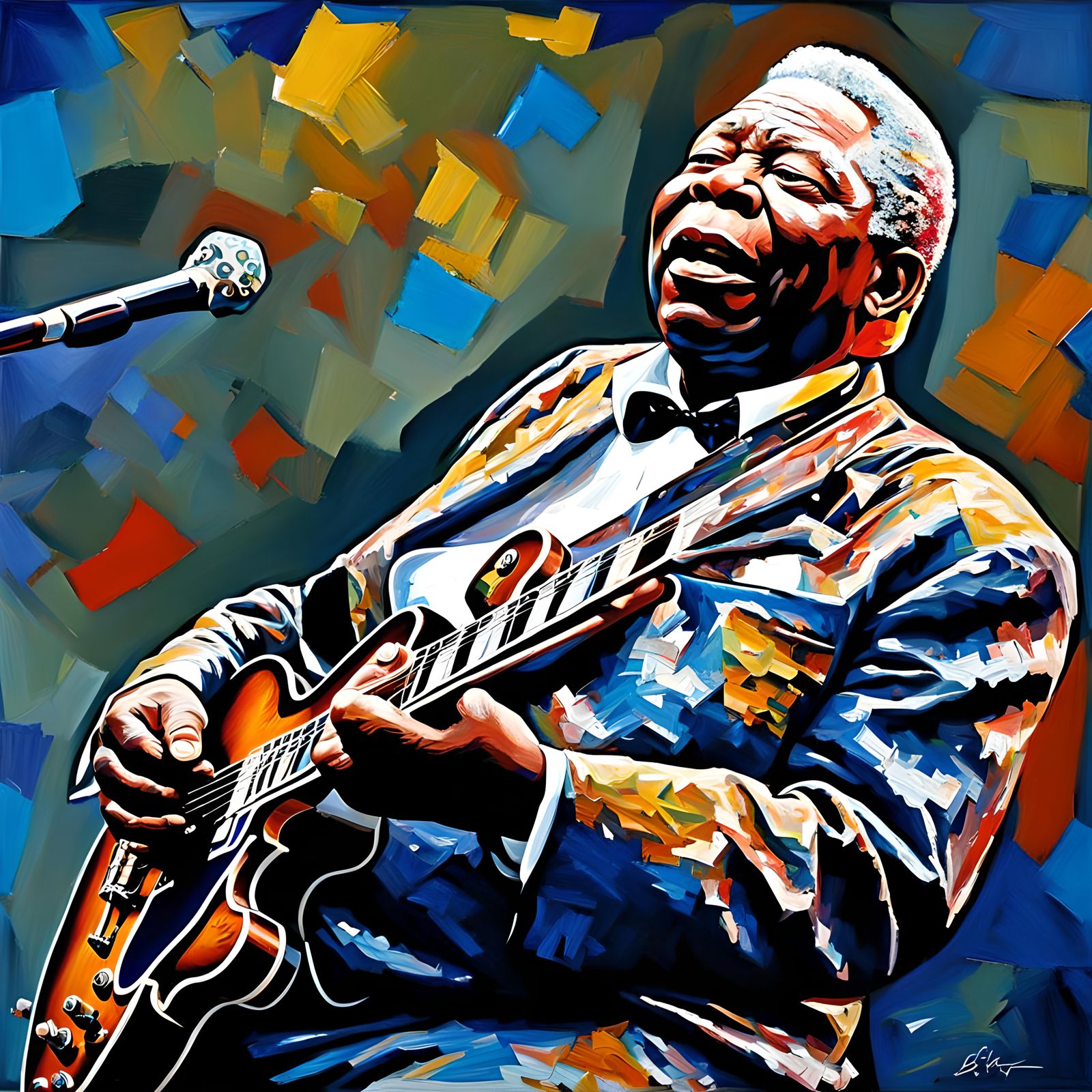 B.B. King singing blues