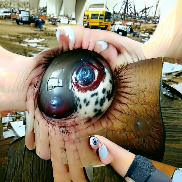 Giant Eyeball Generated by AI