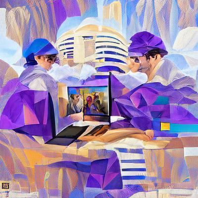 Art Deco Microsoft Teams Meeting in 8k