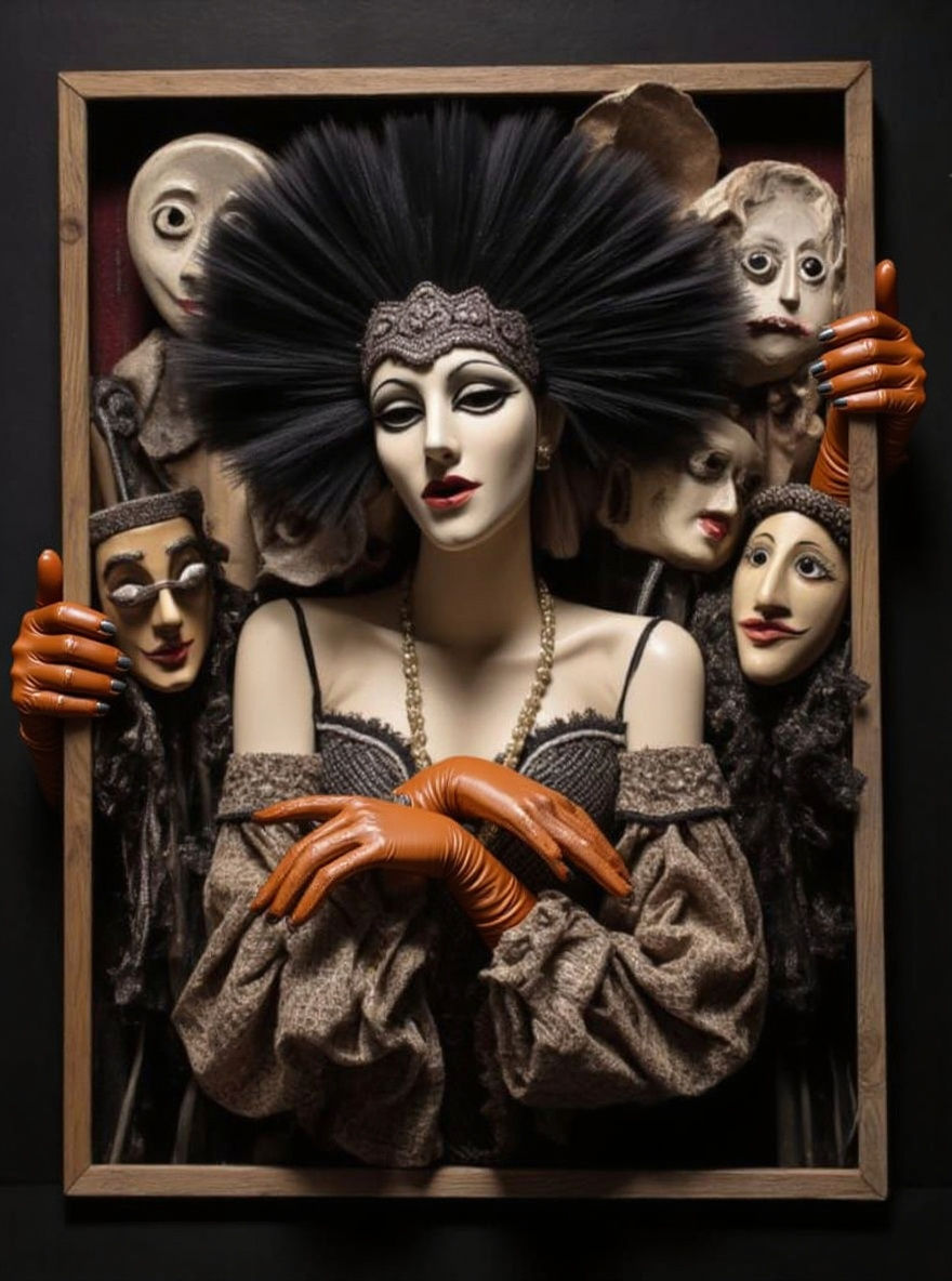 Berlin Cabaret Poster: Weimar Expressionism Nightlife