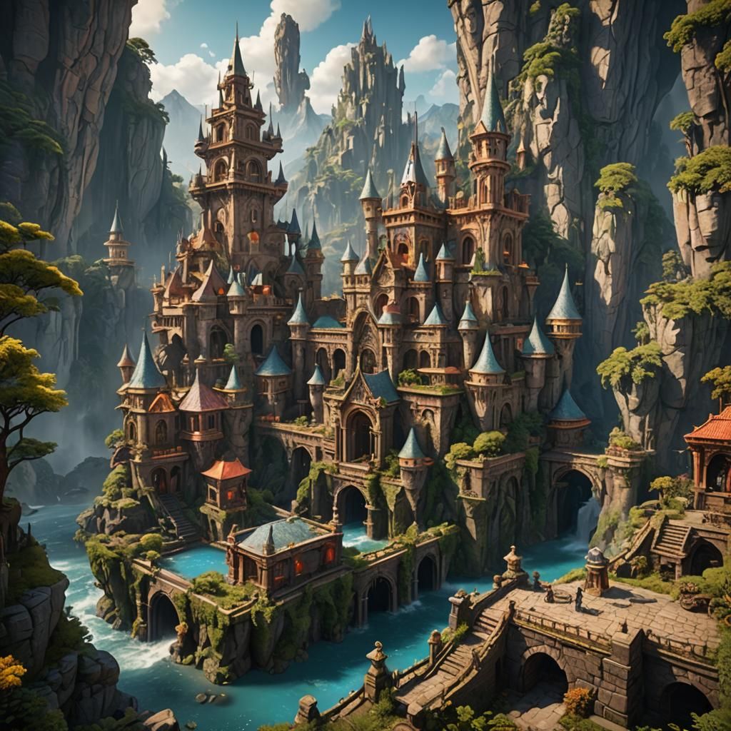 Fantastical Castle Concept Art in Unreal Engine 5