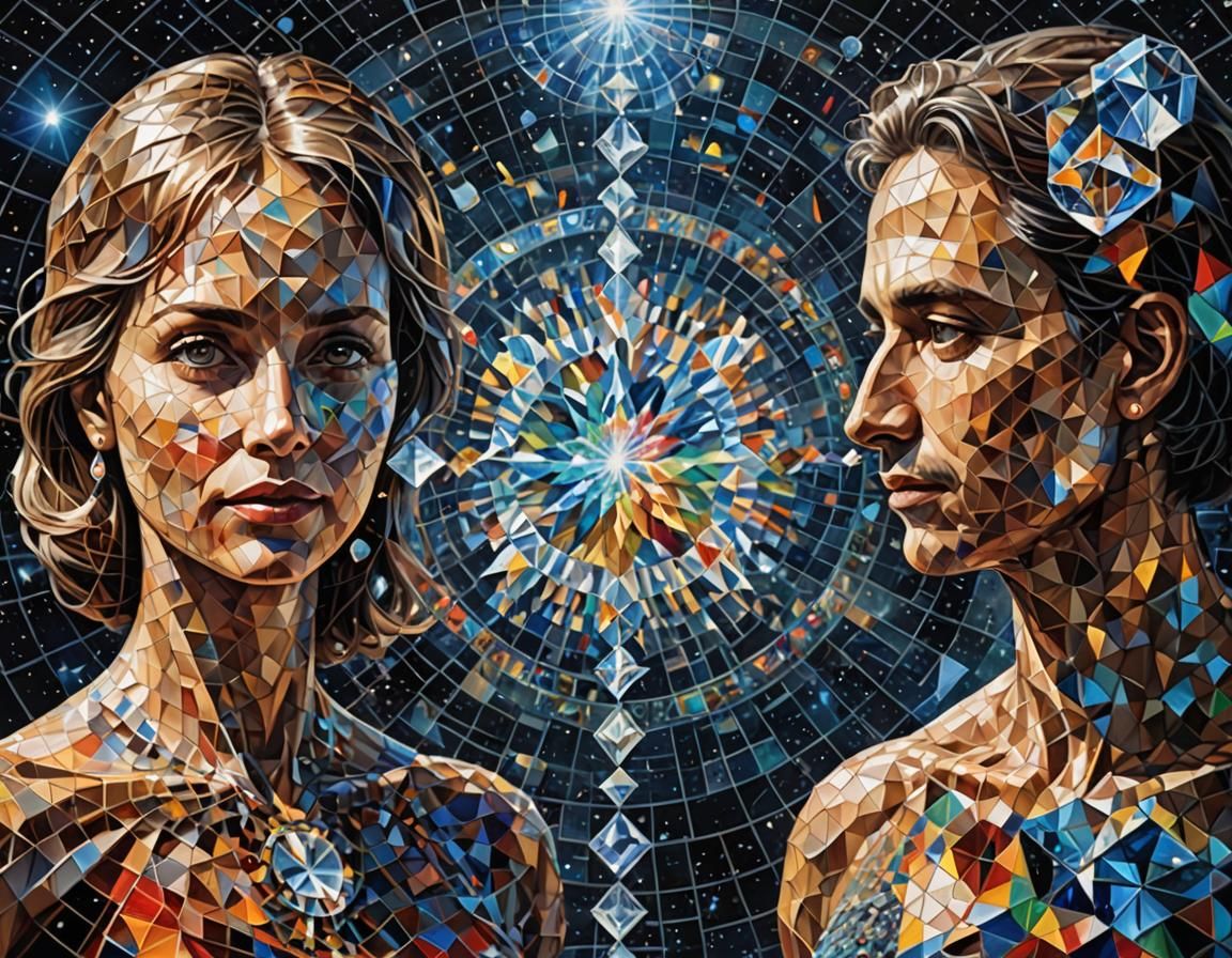 Abstract Mosaic of Higher Dimensional Thinking