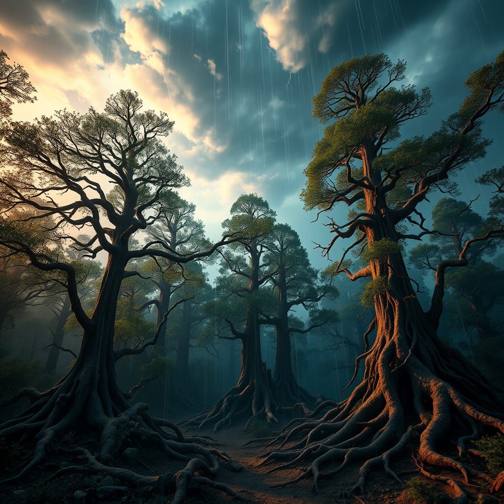Ancient Forest Thrives in Turbulent Storm