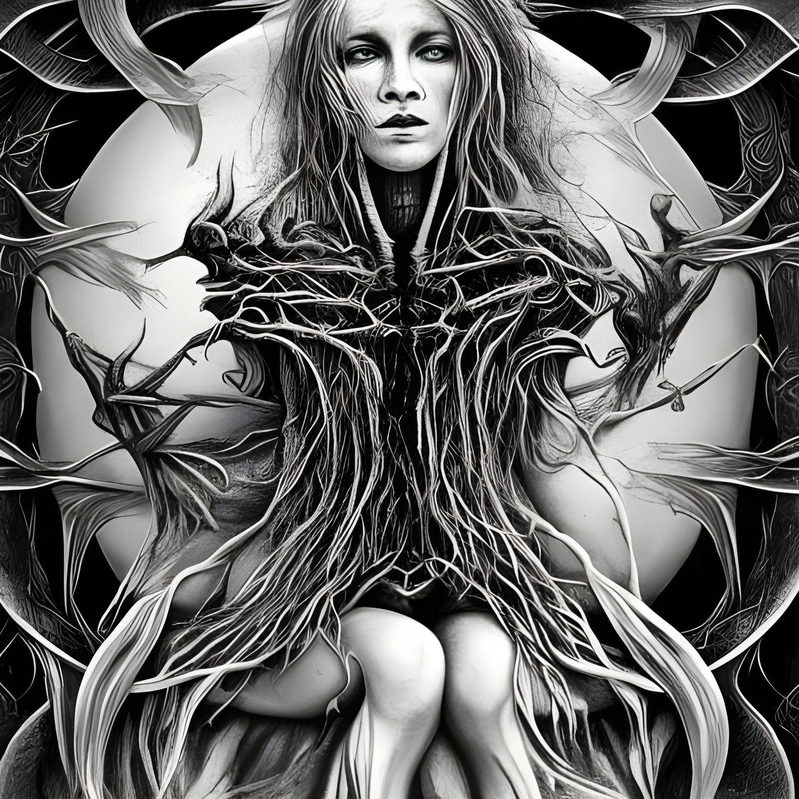 Touching Dark Fantasy Art by Necrolord: Suffering and Love