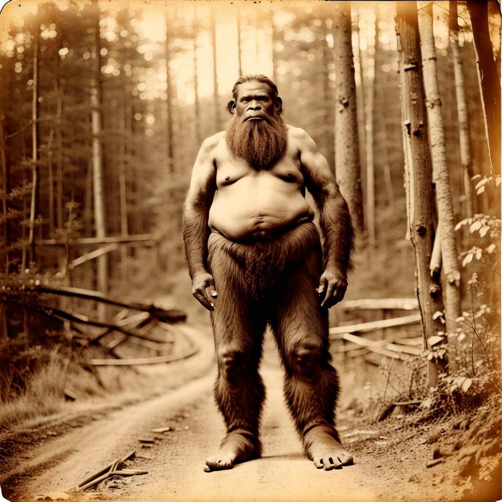 Vintage Photo: Bigfoot Sighting in Alabama, 1893