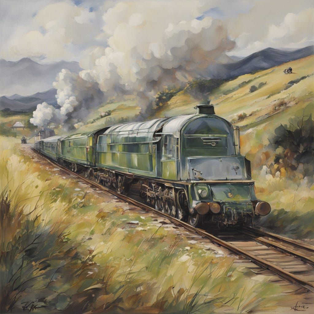 Ian MacCulloch Portrait in Vibrant Colors