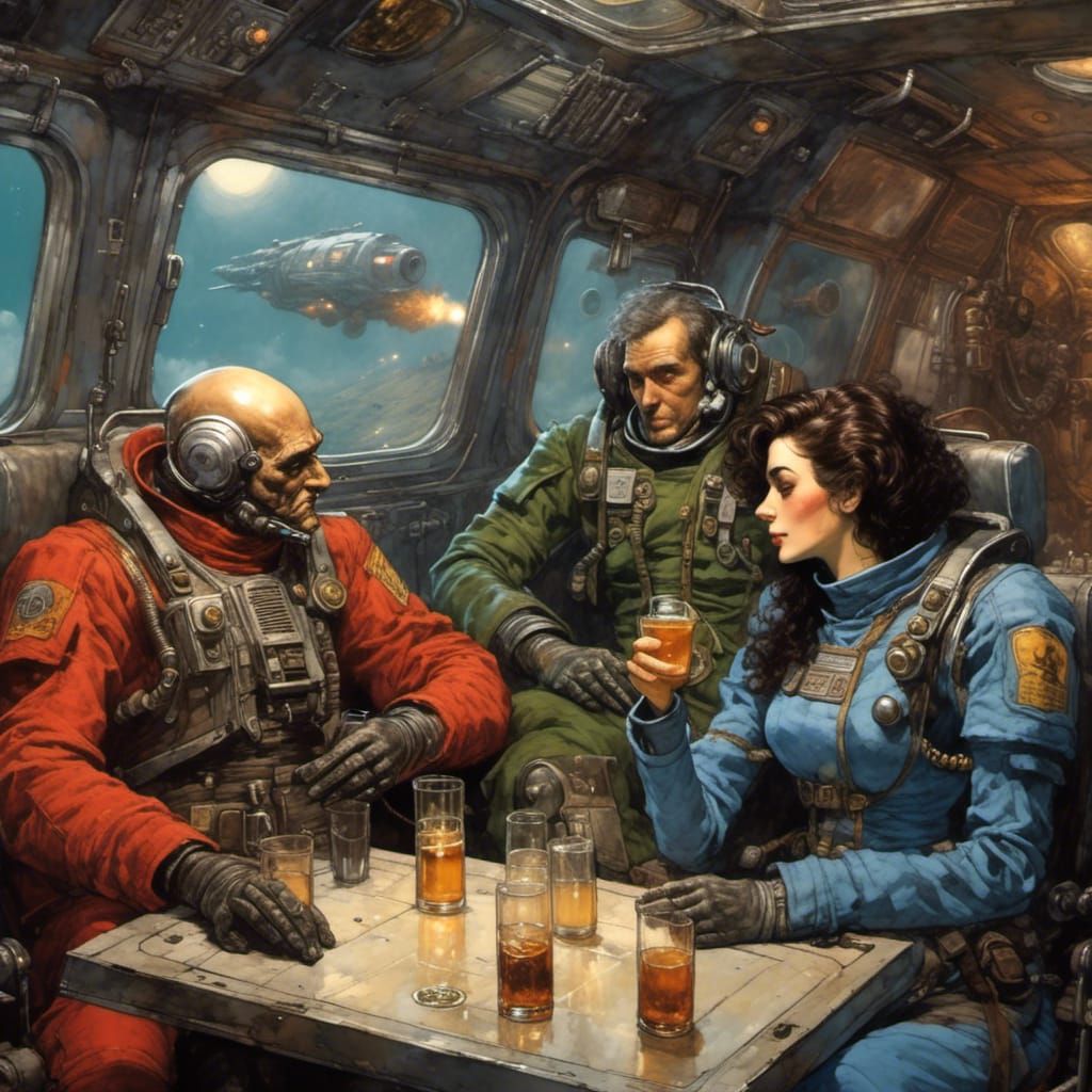 BattleTech Pilots: A Romantic Post-War Drink