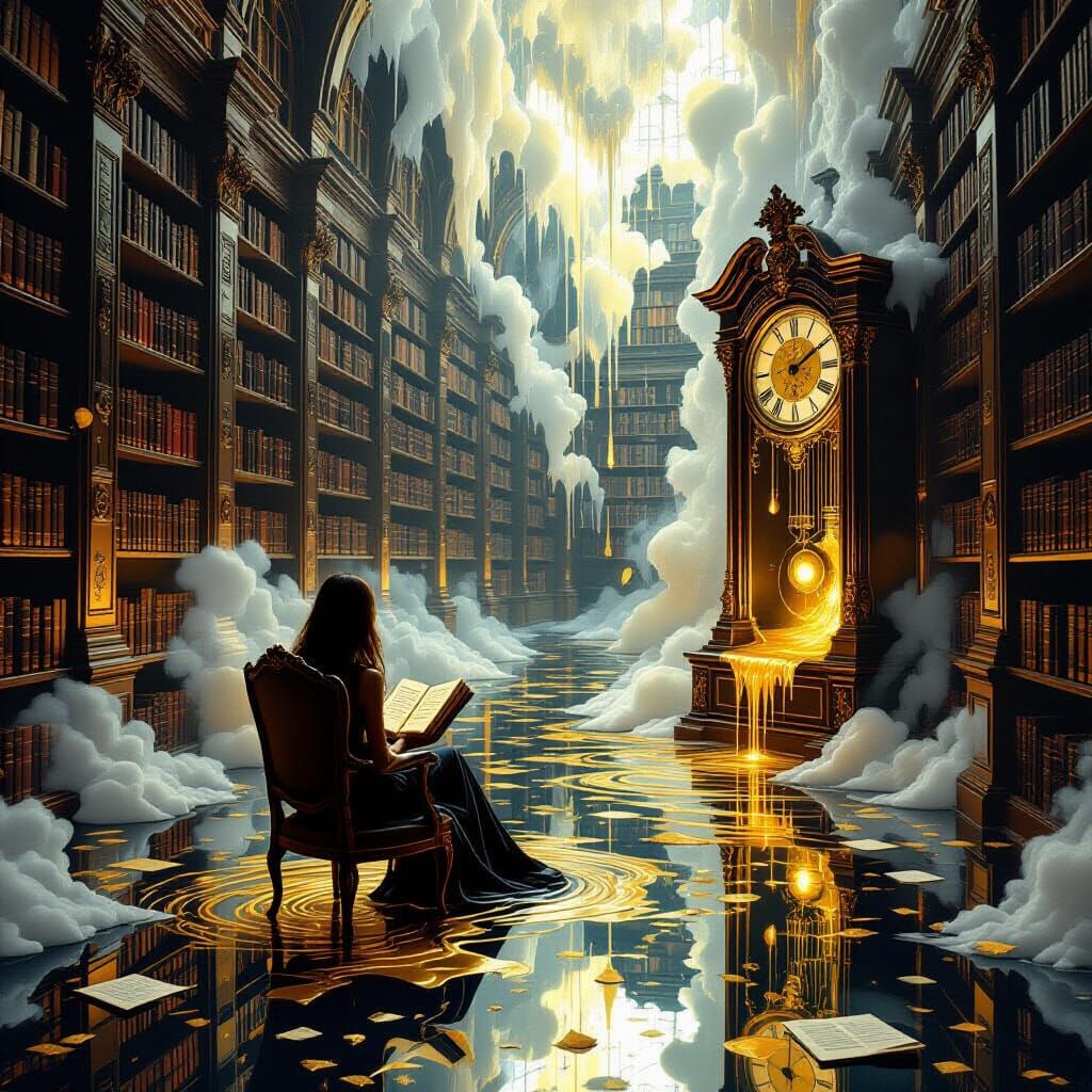 Melting Library: Surreal Fantasy Realism