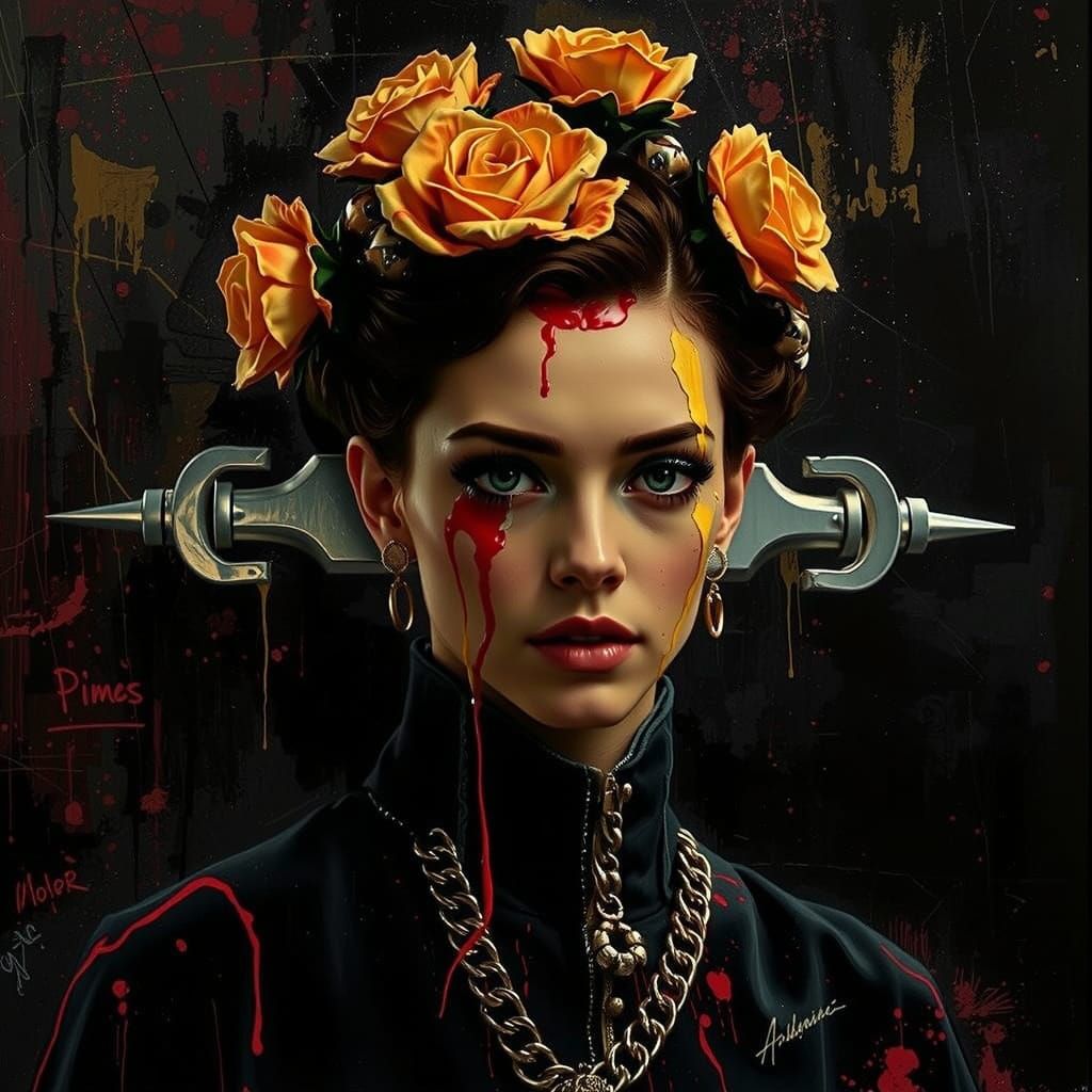 Hyperrealistic Sculpture in Vivid Colors