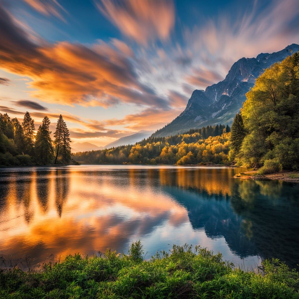 Landscape Photography: The Blue Lake in Natural Light