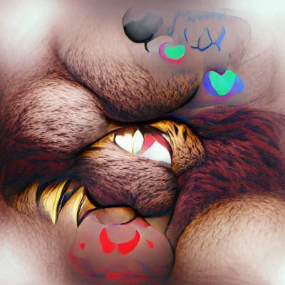 Cartoon Furry Character with Playful Theme