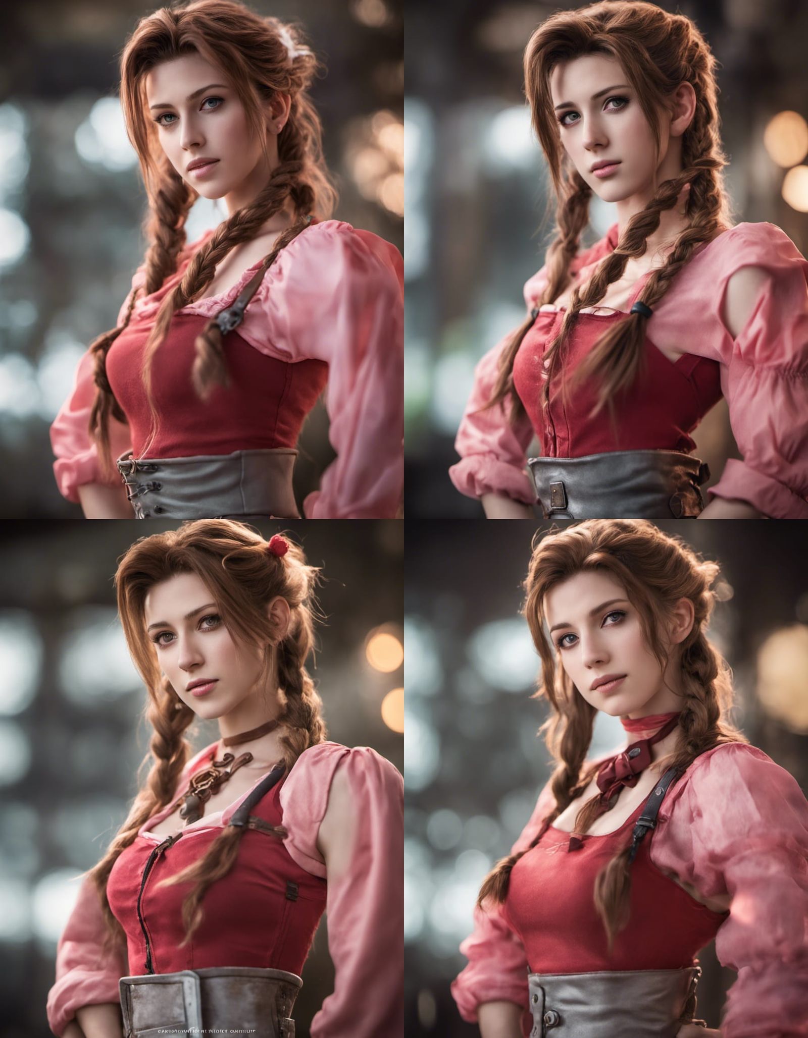 Aerith Gainsborough Glamour Portrait in Natural Lighting