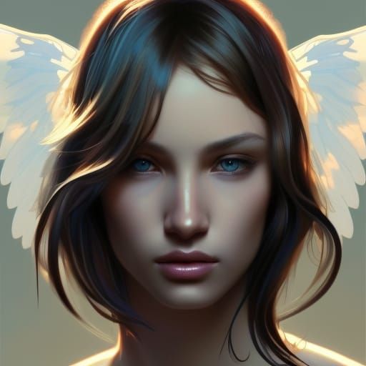 Angelic AI Male Models: Hyperrealistic Portrait