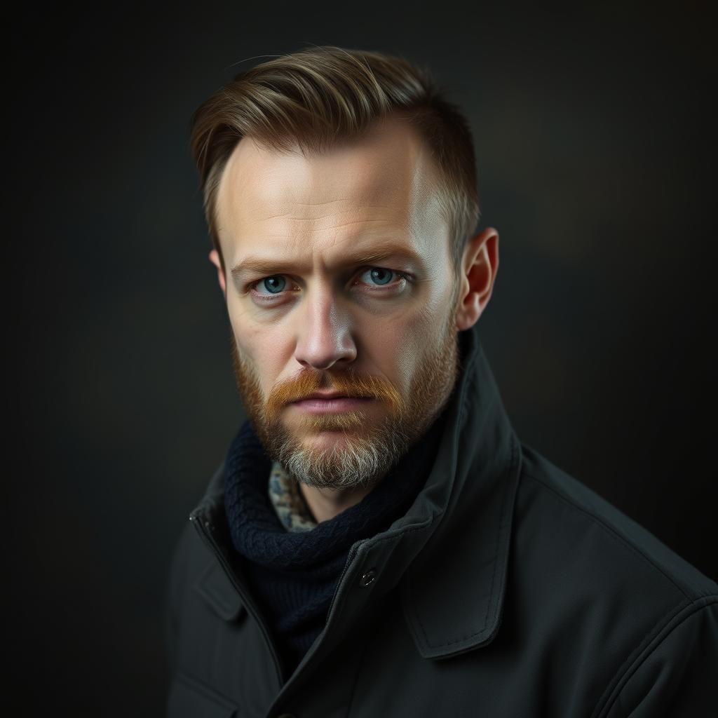 Classical Portrait in Oil Painting Style