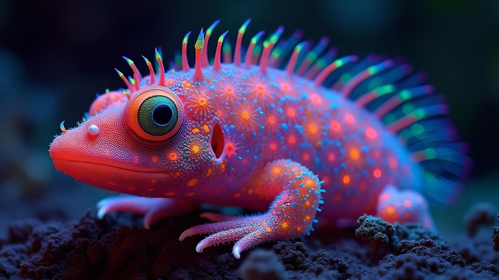 Vibrant Adularescence Scene in HDR