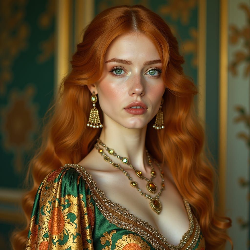 Gorgeous Woman in Modest Colorful Attire