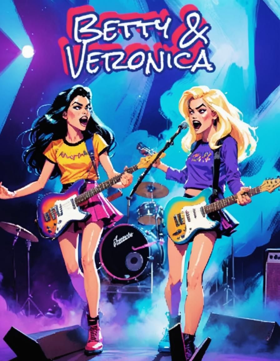 Psychedelic Pop Art: Rock Stars with Guitars