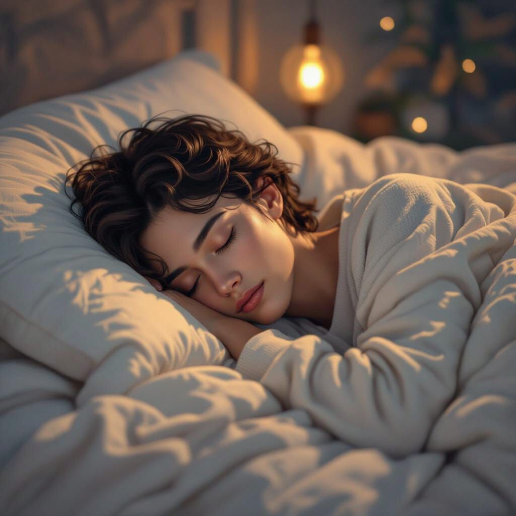 Peaceful Slumber in Dreamy Surrealist Style