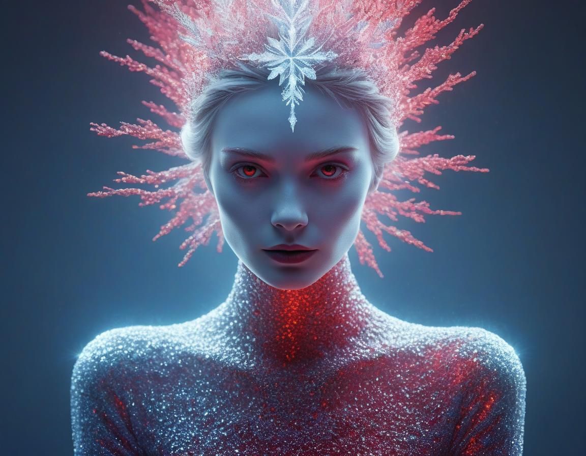 Ethereal Lady Jane in Luminous Abstract Art