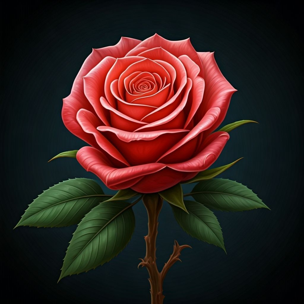 Rosebud with hotrod pin stripes