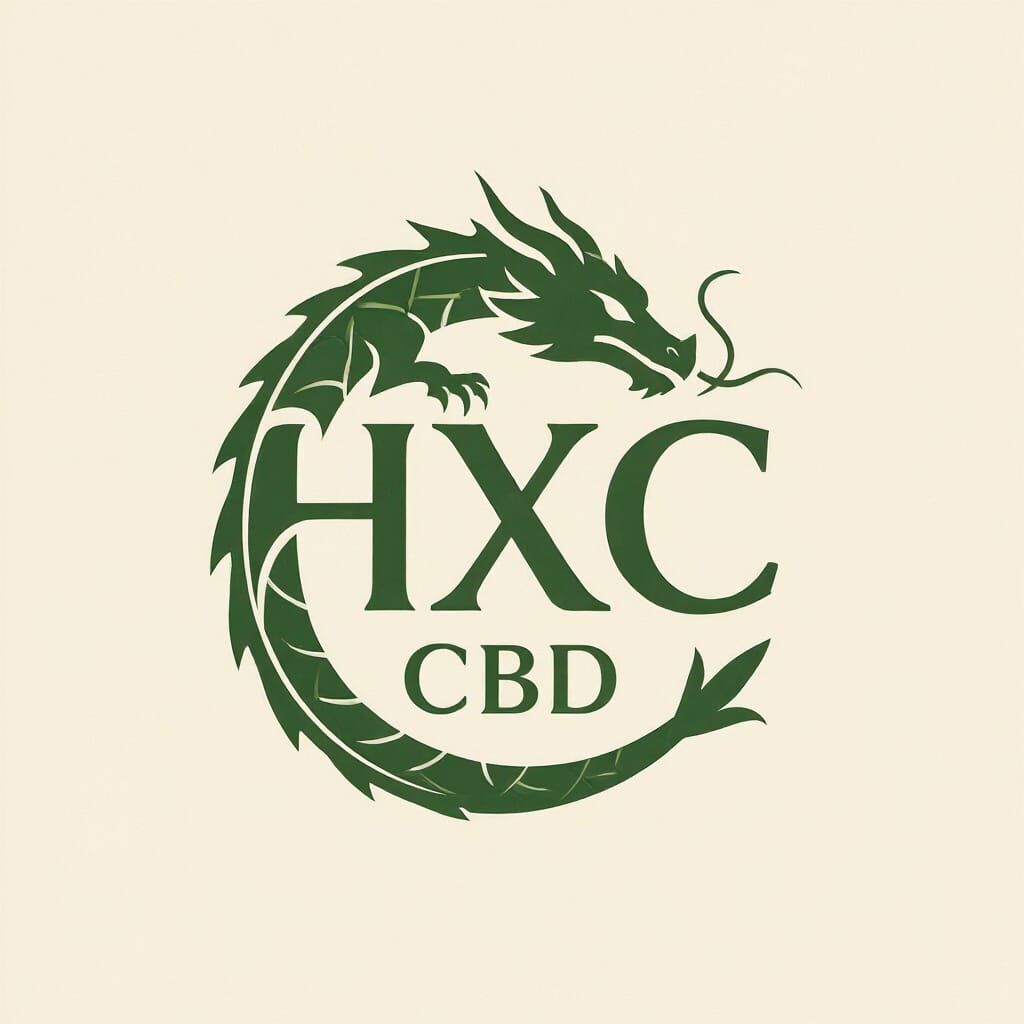 Hemp X CBD Minimalist Dragon Logo