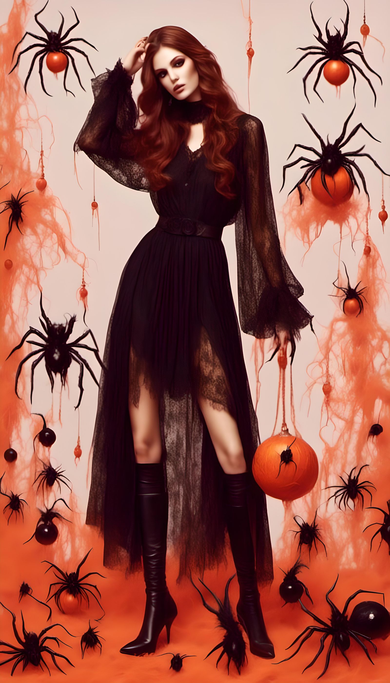 Dark Witch in 70s Style with Fuzzy Memory