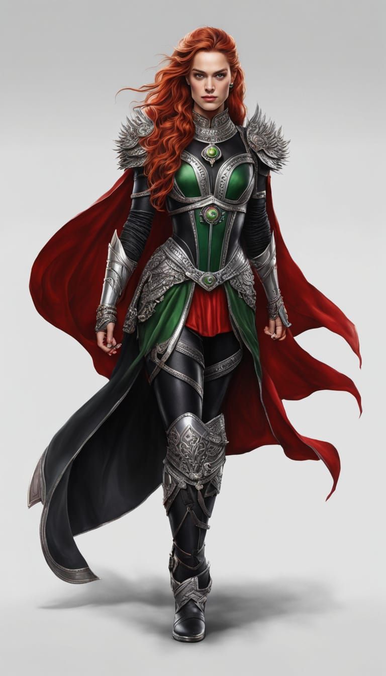 Blackfire Komand'r Ultrarealistic Portrait in Armor