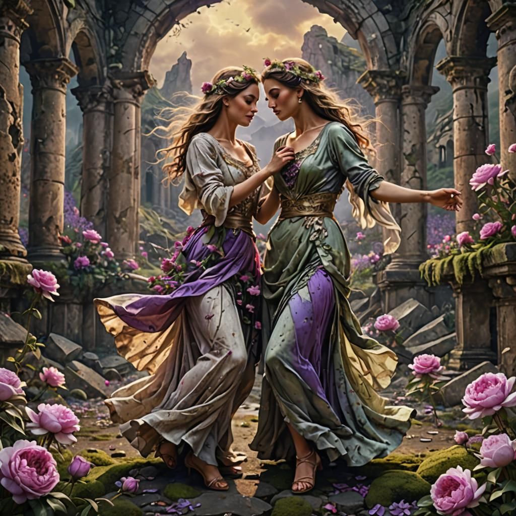 Passionate Lambada Dance in a Decaying Chapel