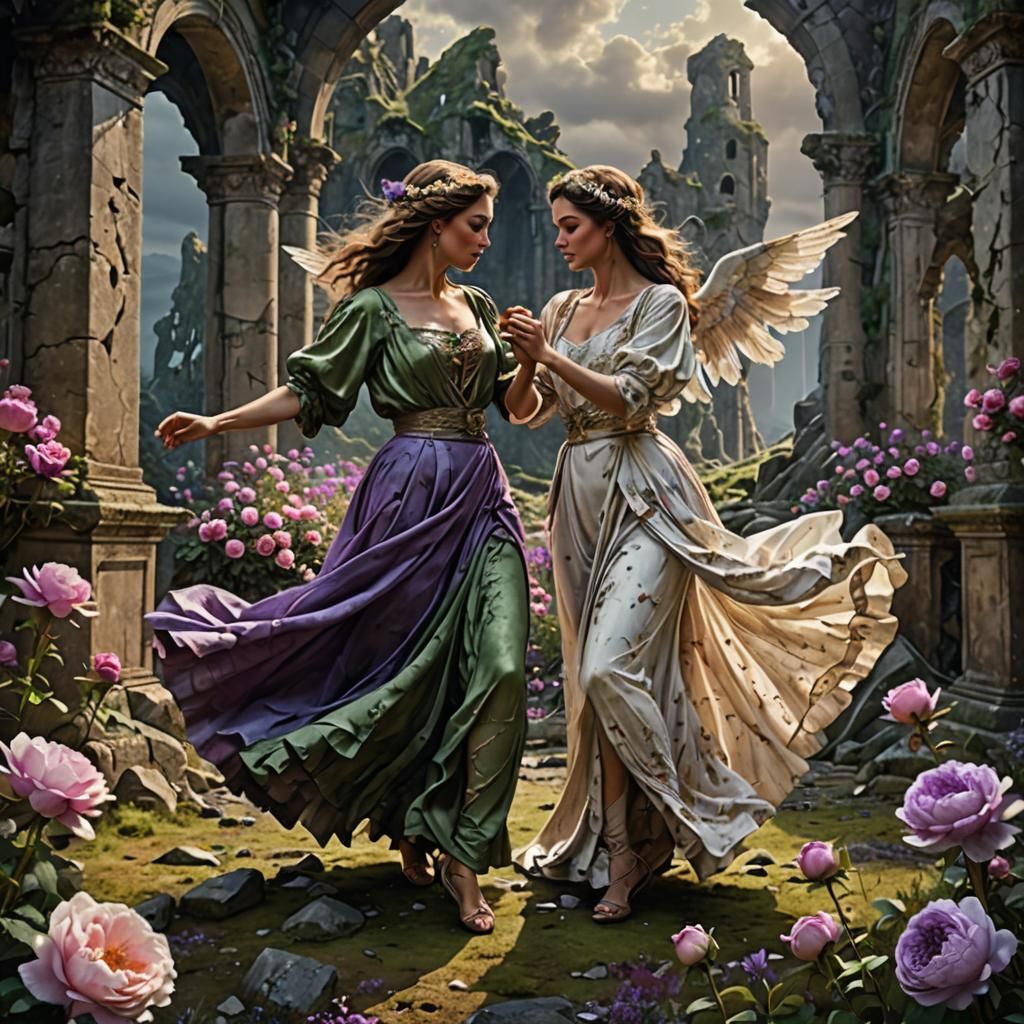 Passionate Lambada Dance in Abandoned Chapel