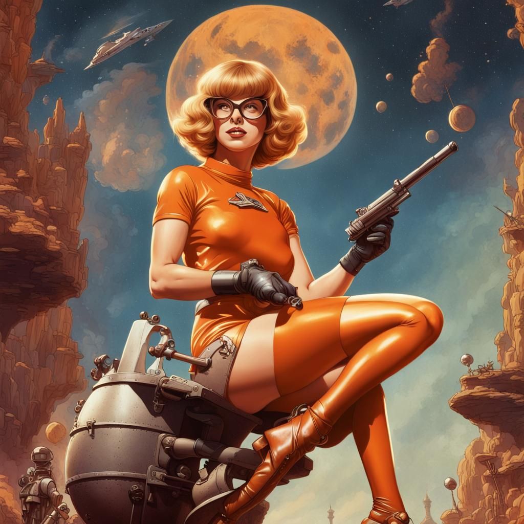 Velma Dinkley as Barbarella, Pinup Style