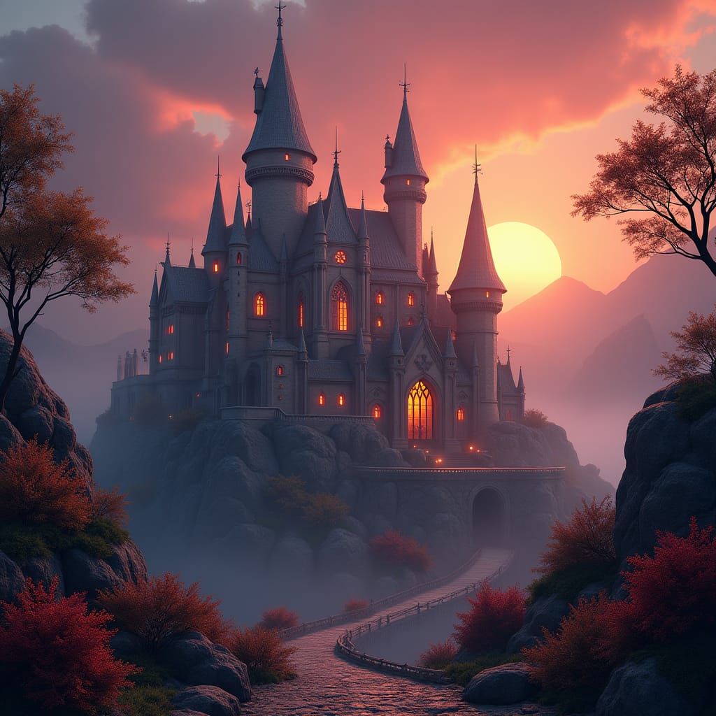 Mystical Castle Concept Art in 8k Resolution