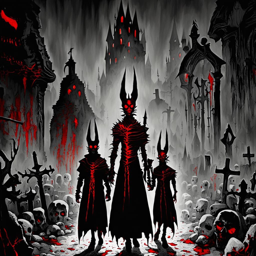 Dark Fantasy Gothic Art: Alice and Grimm