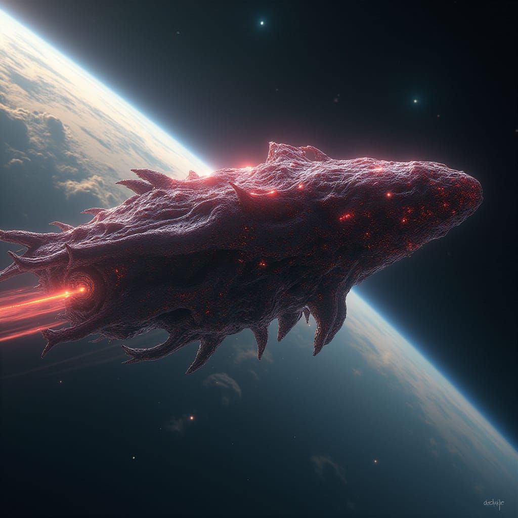 Organic Spacecraft Enters Atmosphere in Biomechanical Style