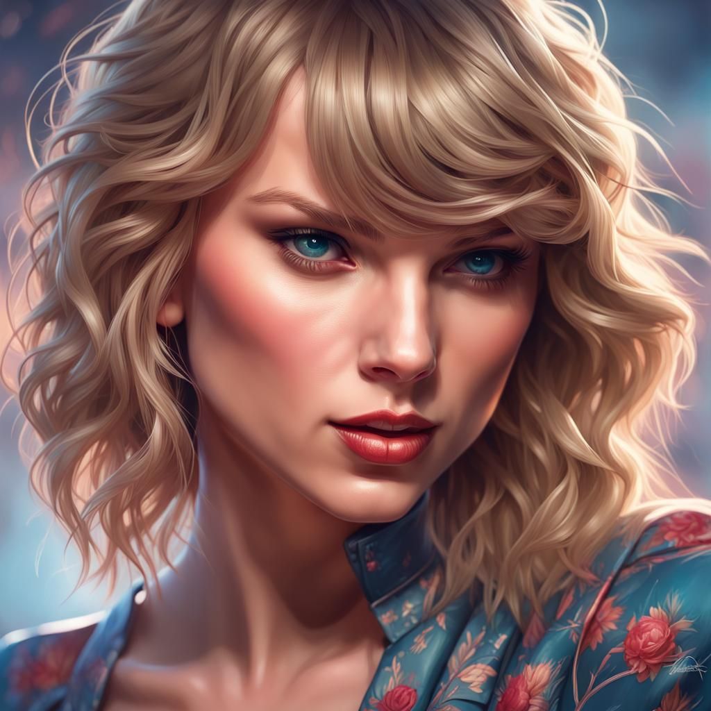 Taylor Swift Portrait in Artgerm Style