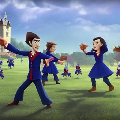 Vampire Tournament: Animated Heroes in Claymation Style