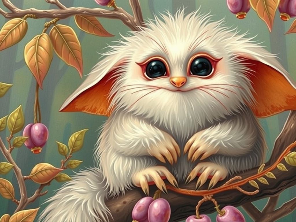 Whimsical Forest Creature in Classic Cartoon Style