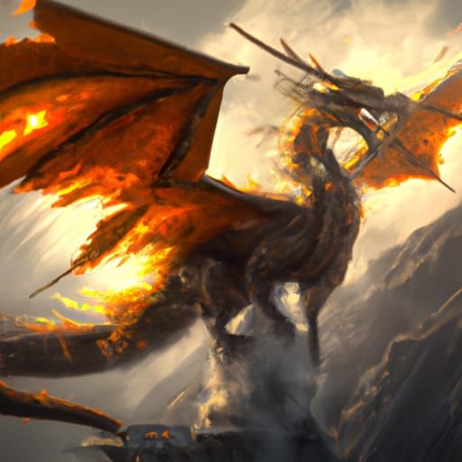 Epic Futs-Lung Dragon in Digital Matte Painting
