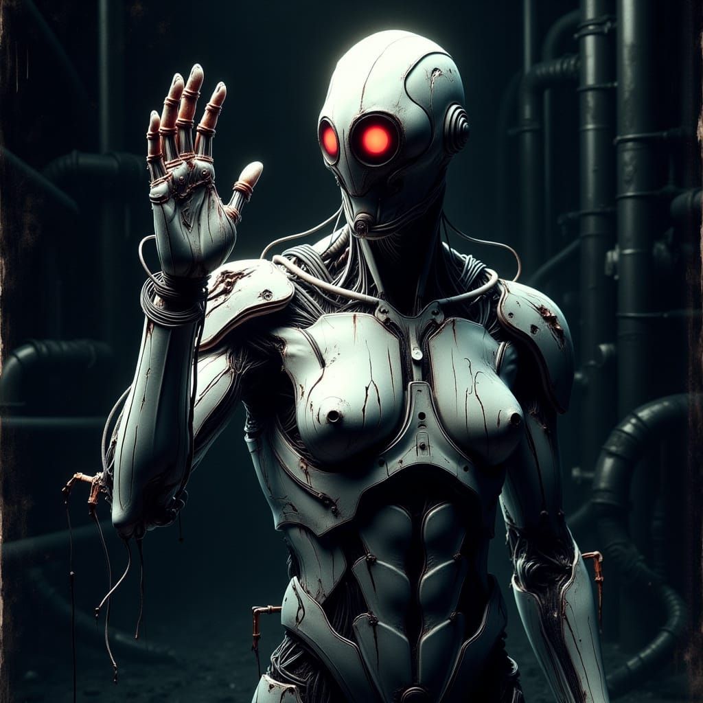 Cyberpunk Depiction of the Borg Invasion