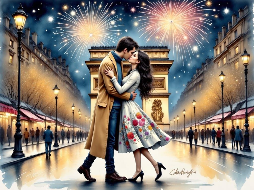 Romantic Parisian Night