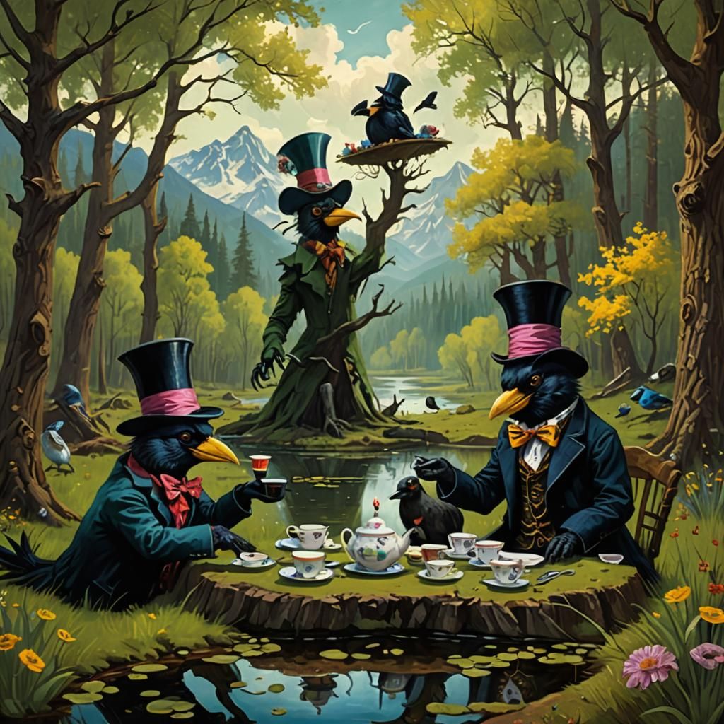 Crows' Sinister Mad Hatter Tea Party