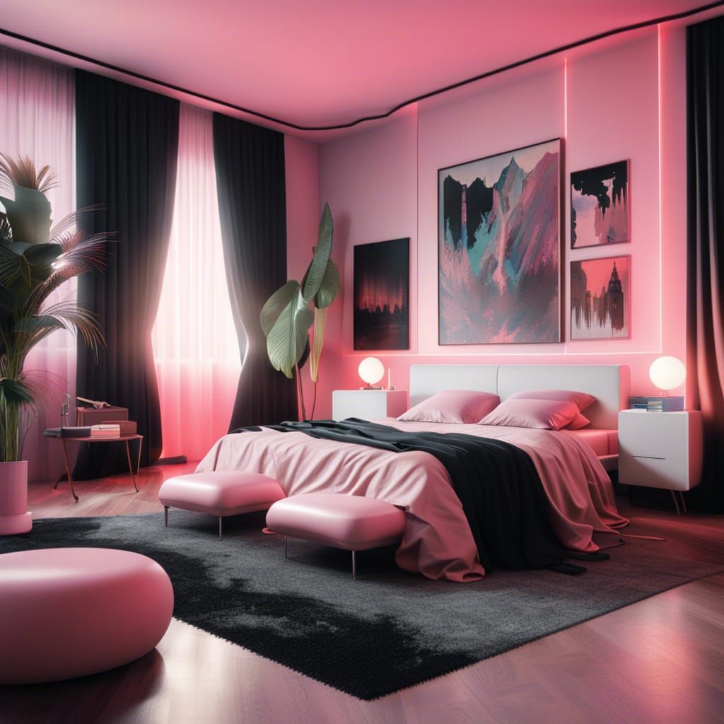 Retro 80's Bedroom in Berlin Style