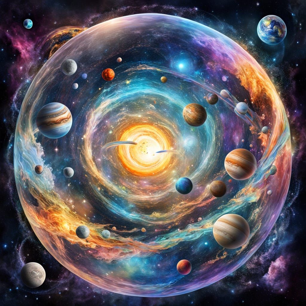 Solar System in Spacetime Bubble