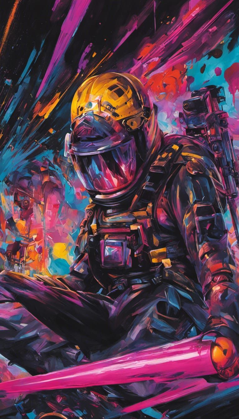 Nuclear Splash Space Hero